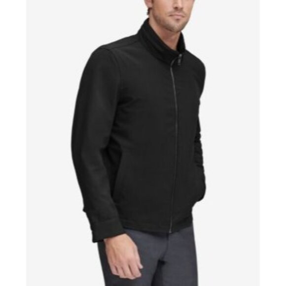 Andrew Marc New York Finn Mens XL Jacket Water-Resistant All-Weather Black Hood - Picture 1 of 1